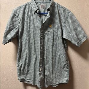Cinch Green Patterned Button Down Shirt